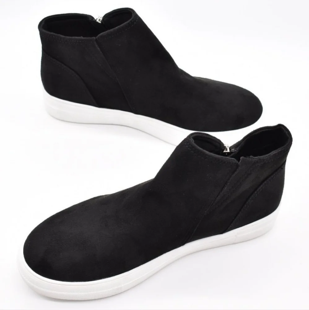 Black Sneaker Wedges Size 10 - Picture 4 of 6